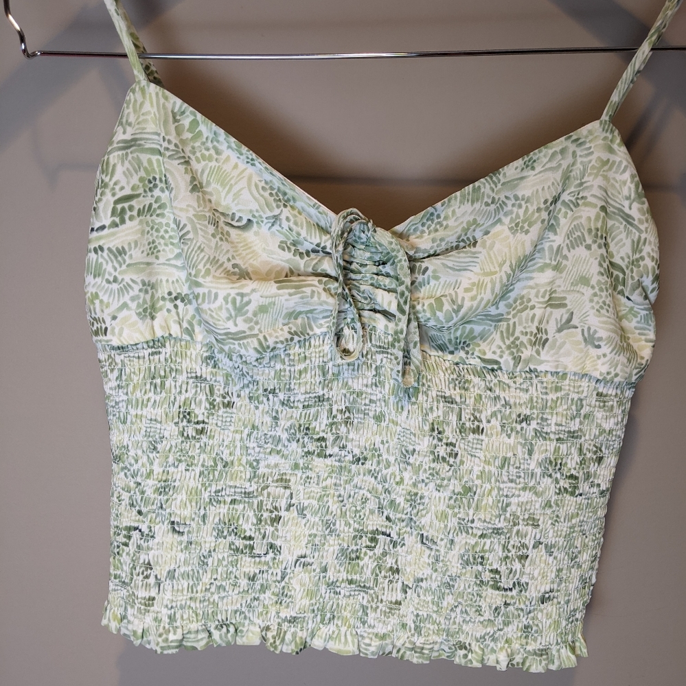 Wilfred Women's Medium Ballet Camisole Green Floral